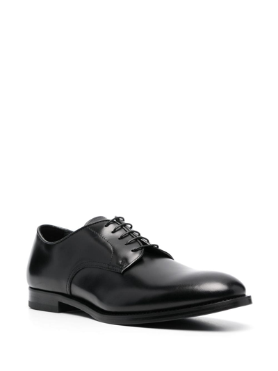 Shop Doucal's Lace-up Leather Oxford Shoes In Schwarz