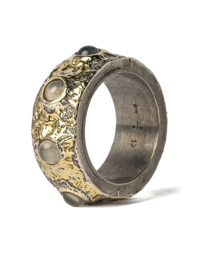 Parts Of Four Sistema Ring Mit Mondstein In Silver