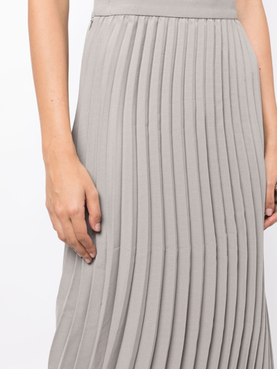 Shop Jnby Pleated Midi Skirt In Grau