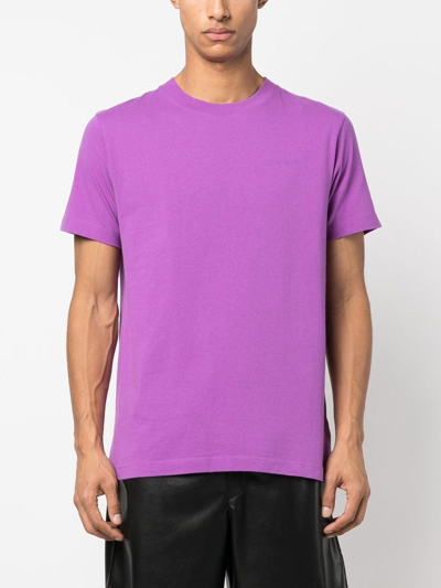 Off-white T-shirt Mit Logo-print In 3636 Orchid Orchid