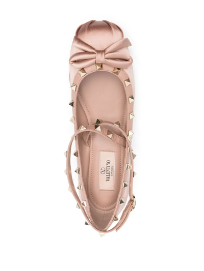 Valentino 'patent Leather Rockstud In Rosa