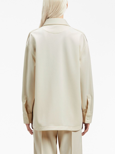 Palm Angels Hemd Mit Logo-stickerei In White