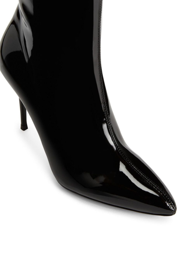 Giuseppe Zanotti Brytta 90mm Patent Leather Boots In Schwarz