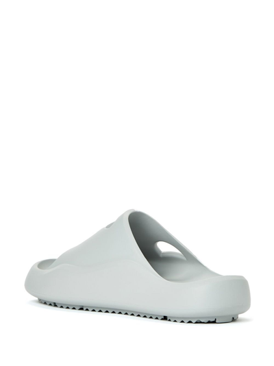 Shop Off-white Meteor Chunky Cut-out Slides In Light Grey