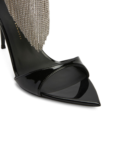 Giuseppe Zanotti Intriigo Crysta Sandals In Black In Schwarz