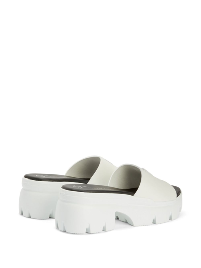 Giuseppe Zanotti Apocalypse Hot Platform Sandals In Weiss
