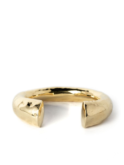 Shop Parts Of Four Druid Hammered-effect Bracelet In Gold