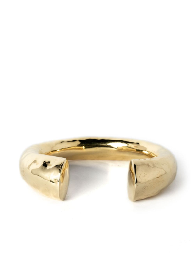 Parts Of Four Druid Hammered-effect Bracelet In Gold