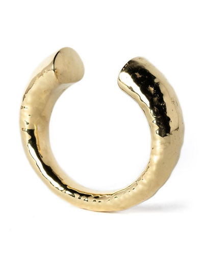 Parts Of Four Druid Hammered-effect Bracelet In Gold