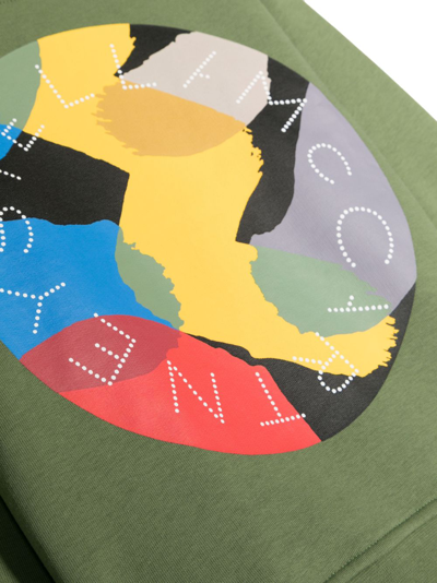 Shop Stella Mccartney Graphic-print Crew-neck Sweatshirt In Grün