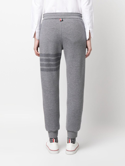 Thom Browne Gestrickte Jogginghose In Grey