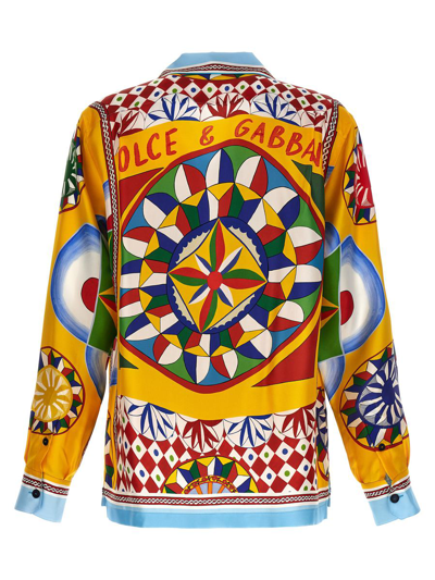 Shop Dolce & Gabbana 'carretto' Shirt In Multicolor