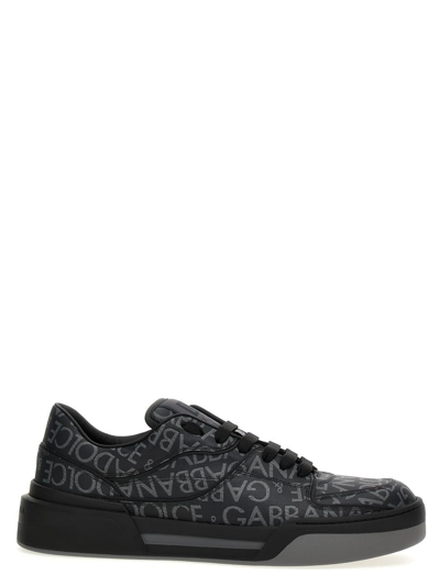 Shop Dolce & Gabbana 'new Roma' Sneakers In Black
