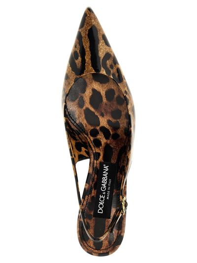 Shop Dolce & Gabbana Animalier Slingbacks In Multicolor
