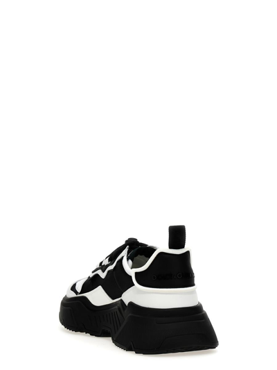 Shop Dolce & Gabbana Daymaster Sneakers In White/black