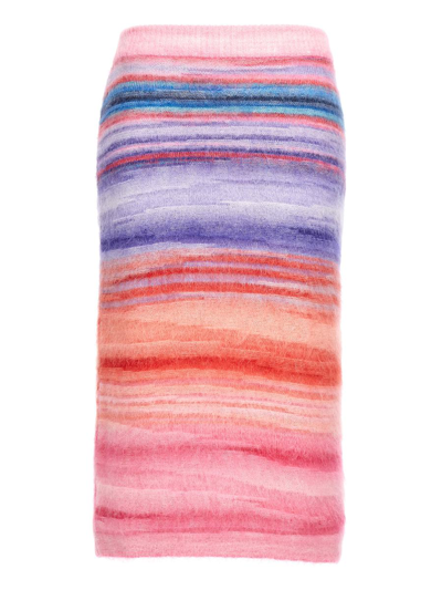 Shop Missoni Sport Missoni Striped Skirt In Multicolor