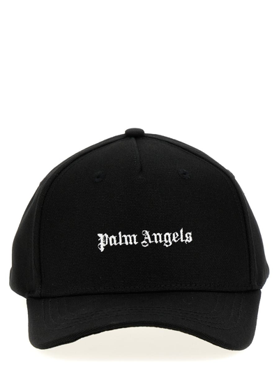 Shop Palm Angels Logo Embroidery Cap In Black