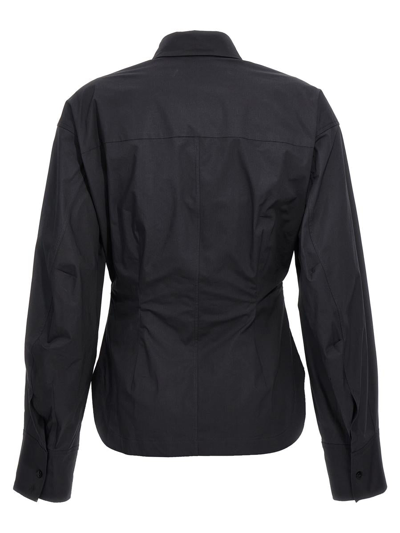 Shop Attico The  'bustier' Shirt In Black