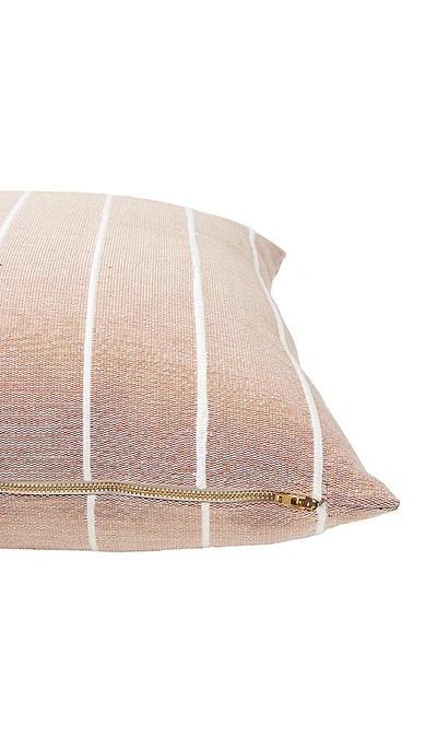 Shop Minna Recycled Stripe Pillow In Pink