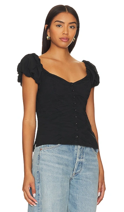 Shop Nation Ltd Angel Bubble Sleeve Cami In Black
