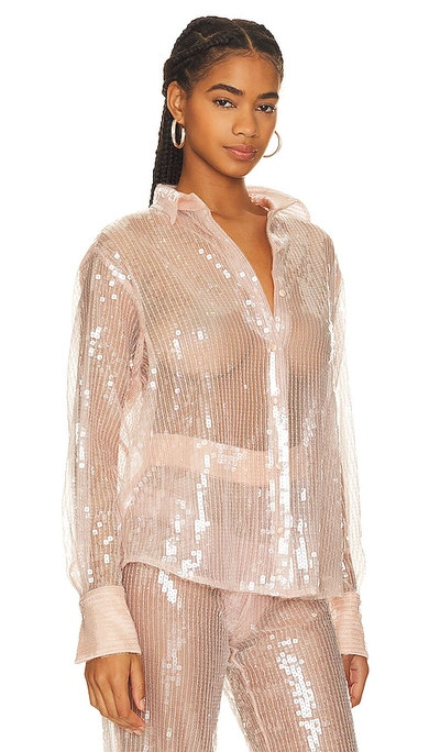 Shop The New Arrivals By Ilkyaz Ozel Patara Shirt In Peach