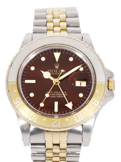 Pre-owned Rolex 1981  Gmt-master 40mm In Brown