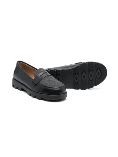 Shop Age Of Innocence Round-toe Leather Loafers In Black