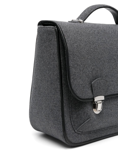 Age Of Innocence Boston Logo-embossed Backpack In Grey