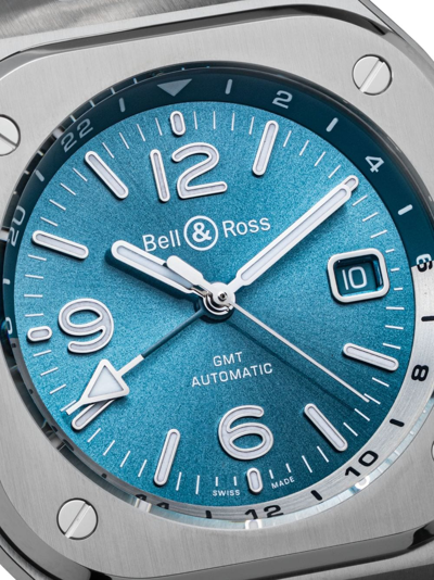 Shop Bell & Ross Br-05 Gmt 41mm In Blue