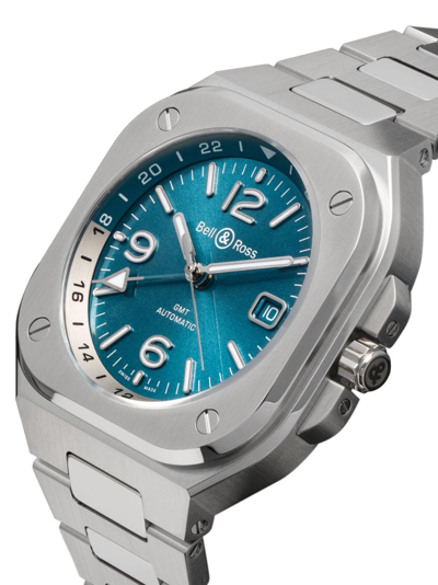 Shop Bell & Ross Br-05 Gmt 41mm In Blue