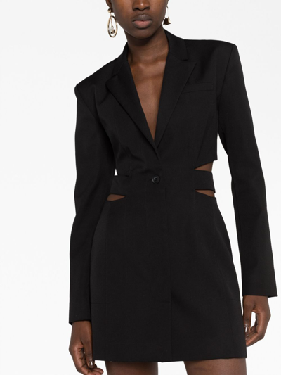 Shop Jacquemus La Robe Bari Mini Dress In Black