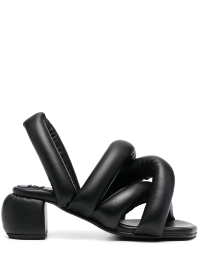 Shop Yume Yume X Henrik Vibskov Sausage Heel Sandals In Black