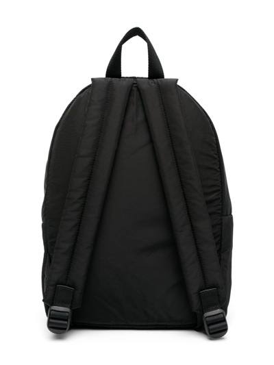 Shop Palm Angels Logo-print Zip-fastening Backpack In Black