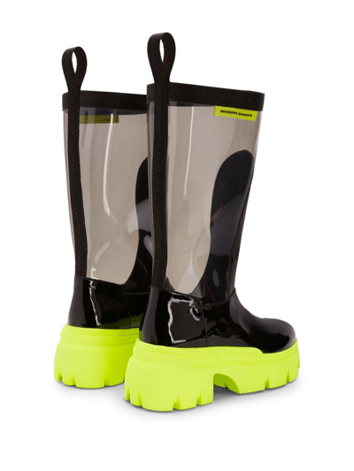 Shop Giuseppe Zanotti Apocalypse 60mm Platform Rain Boots In Neutrals