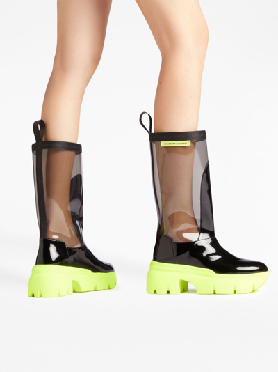 Giuseppe Zanotti Apocalypse 60mm Platform Rain Boots In Neutrals