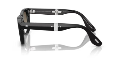 Pre-owned Oliver Peoples 0ov5518su Mister Brunello 100585 Black/chrome Olive Sunglasses In Chrome Oilve