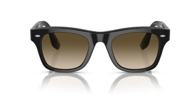 Pre-owned Oliver Peoples 0ov5518su Mister Brunello 100585 Black/chrome Olive Sunglasses In Chrome Oilve