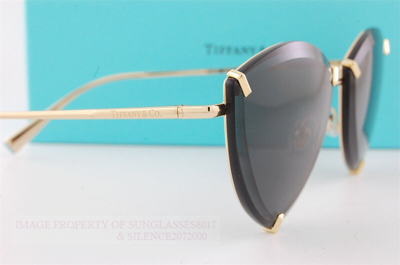 Pre-owned Tiffany & Co Brand . Sunglasses Tf 3090 6002s4 Gold/dark Grey In Gray