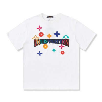 Pre-owned Yayoi Kusama Lv Yk Psychedelic Flower Regular T-shirt In White