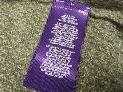 Pre-owned Ralph Lauren Purple Label Purple Label Ralph Lauren 100% Cashmere Waffle Knit Sweater Cardigan Gentleman In Gray