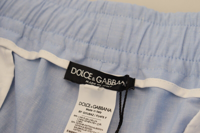 Pre-owned Dolce & Gabbana Shorts Light Blue Bermuda Mid Waist Casual It56/w42/xl 720usd