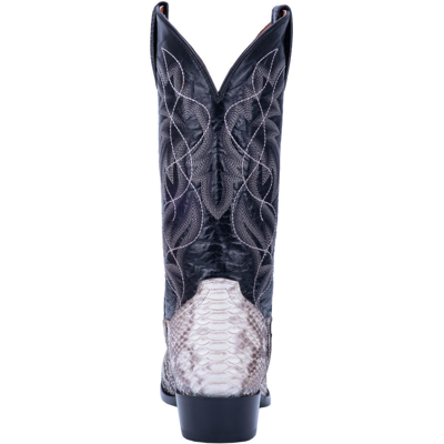 DAN POST Pre-owned Sly Python Manning Cowboy Boots Dp3036 - All Sizes - In Natural/black