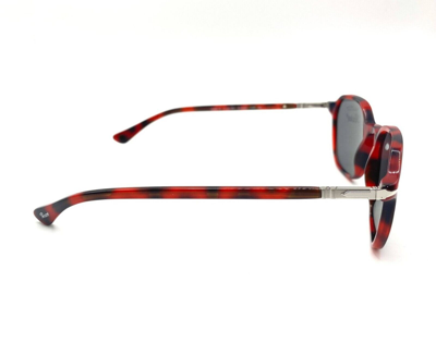 Pre-owned Persol Po3256s Sunglasses 1100/b1 Red/dark Grey Lens 51mm In Gray
