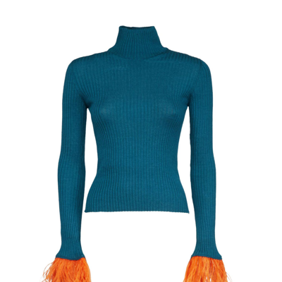 La Doublej High Kick Top In Blue