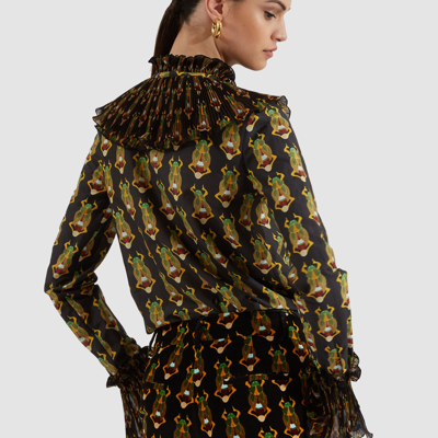 La Doublej Nefertiti Shirt In Scarab Black