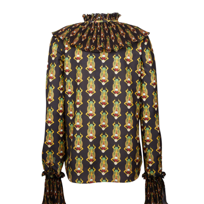 La Doublej Nefertiti Shirt In Scarab Black