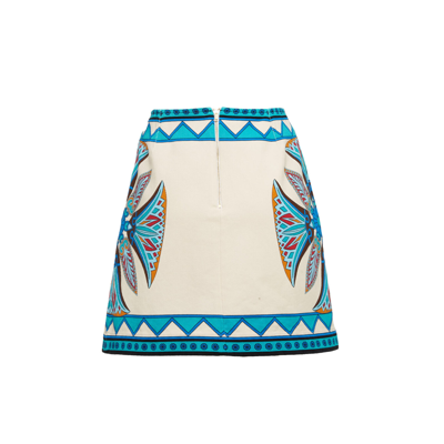 Shop La Doublej Foulard Mini Skirt In Lotus Placée Ivory