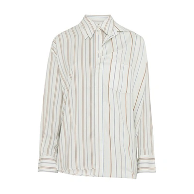 Shop Victoria Beckham Double Layer Blouse In Peppermint
