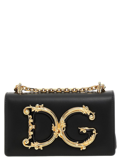 Shop Dolce & Gabbana Dg Plaque Smartphone Holder In Black