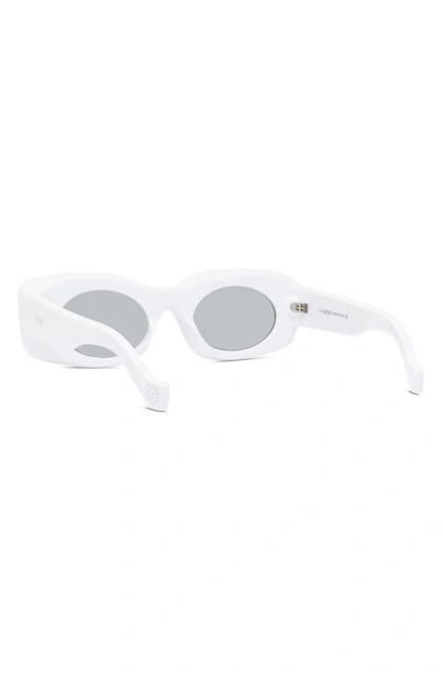 Shop Loewe Paula's Ibiza Original 49mm Small Rectangular Sunglasses In Grey/ Other / Smoke Mirror